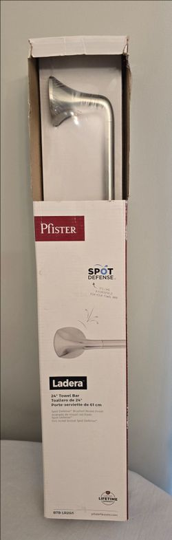 Pfister Ladera 24 in. Towel Bar in Spot Defense Brushed Nickel BTB-LR2GS