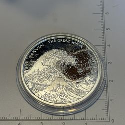 2017 Fiji 1oz GREAT WAVE BU .999 Silver