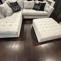 Sectional Couch And Ottoman 