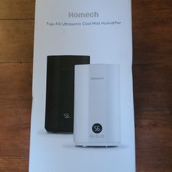 Homech Humidifier Top Fill(1 Gal/4L)Cool Mist Quiet Ultrasonic Air Humidifier