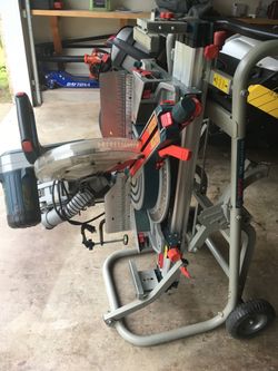 Bosch GCM12SD Glide 12" Miter Saw with Gravity Rise Stand and Upgrades