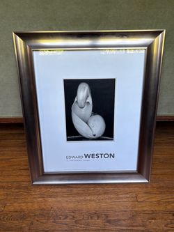 Edward Weston Two Shells 2007 Poster Print in Silver Wooden Frame
