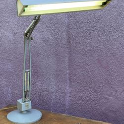 Vintage Luxo industrial spring arm desk lamp