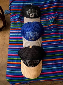 California & Los Angeles Snapback Hats – Set of 3