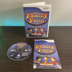 Family Feud - 2012 Edition (Nintendo Wii, 2011) Complete W/ Manual CIB TESTED