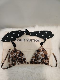 Louis Vuitton Polka Dot Leopard Bikini New With Tags