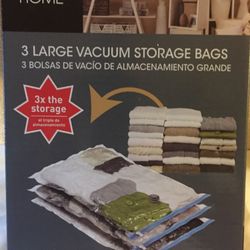 NEW - 3 Large Vacuum Storage Bags 