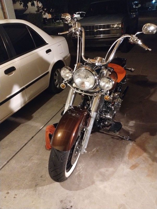 Custom 2001 Harley Davidson Heritage FLAS Motorcycle - Low Miles