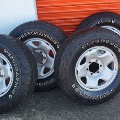 Toyota wheels #16 and tires Firestone Destination  245 75 r16