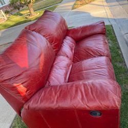 Red Couch Sofa 