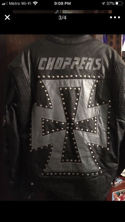 Chopper leather jacket