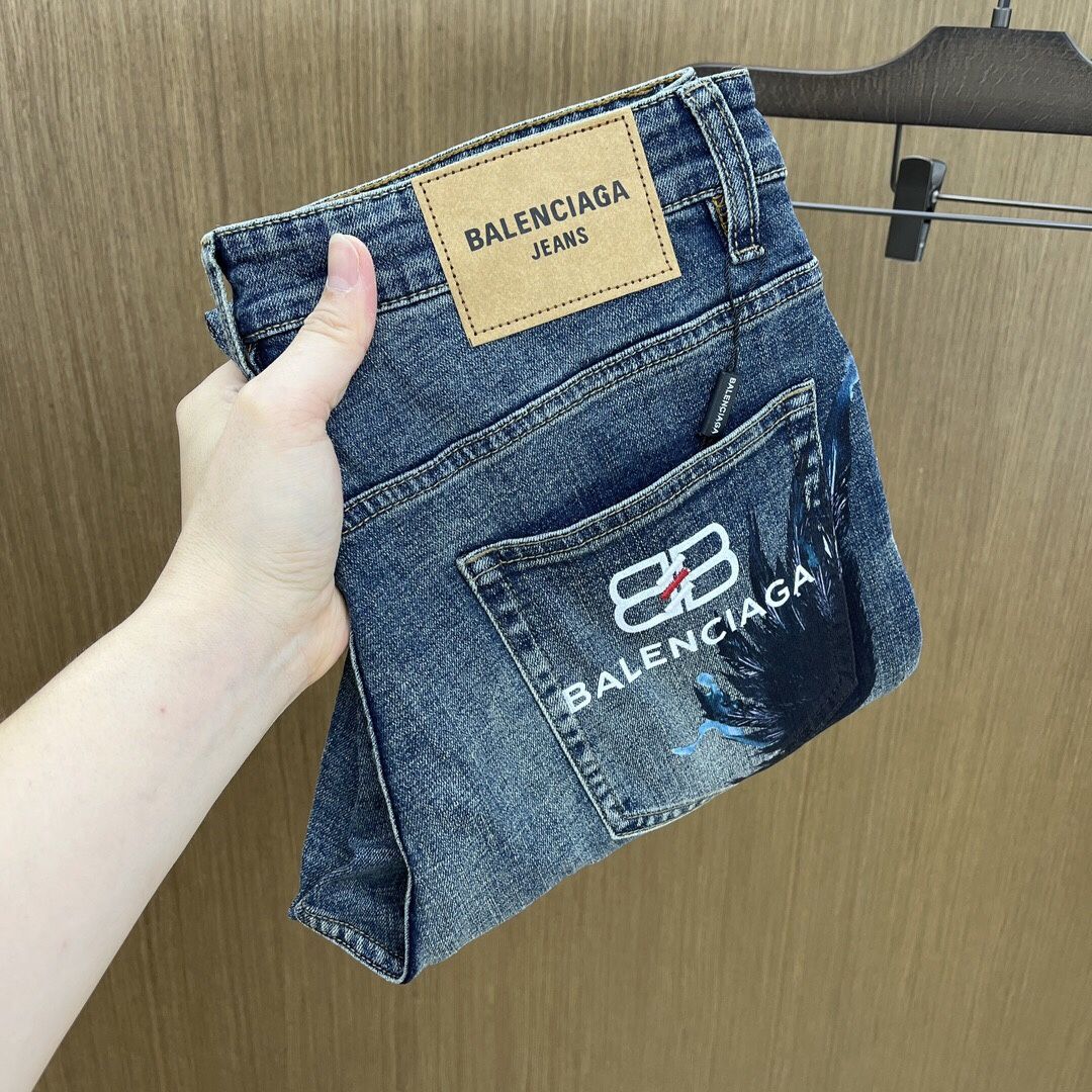 Balenciaga Men’s 2025 Jeans New 