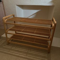 Bamboo Shoe Rack 