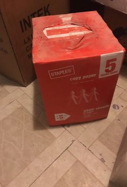 Staple 5 reams print paper