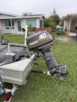 John Boat w trailer