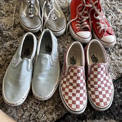 Lot Of Vans  And 1 Converse