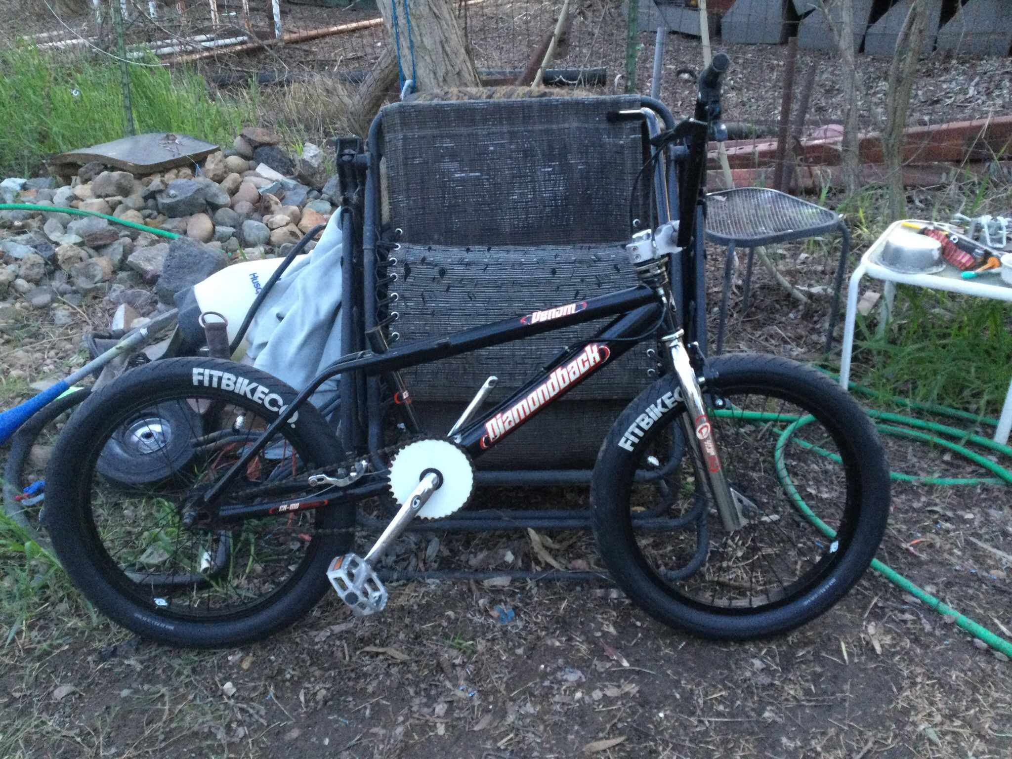 Old School Diamondback Bmx Bike With Fit Parts 
