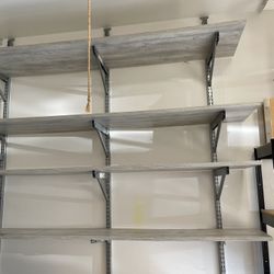 FREE Metal pieces for garage shelves