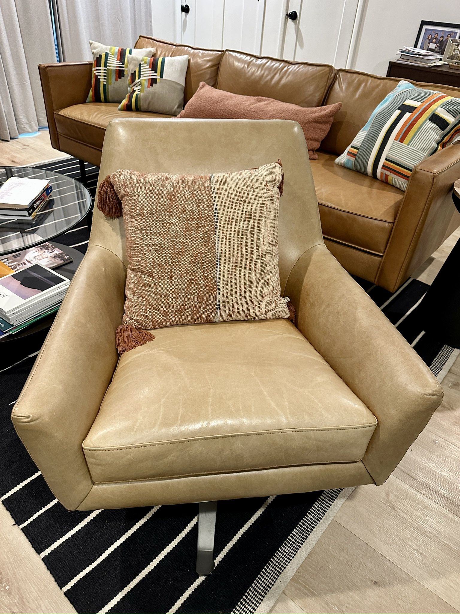 West Elm Lucas Swivel Chairs