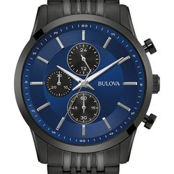 BULOVA Men's Stainless Steel Chronograph Quartz Bracelet Watch - 42mm