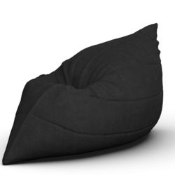 Lovesac PillowSac Bean Bag – Suede/Microfiber Cover (Black)