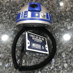 Disney R2-D2 Light Up Headband Star Wars Galaxy's Edge Sound Effects Disney Parks White 