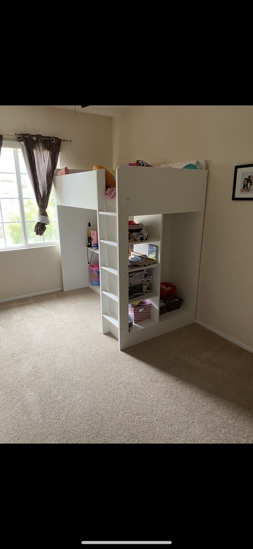 Childrens Bed / Desk / Shelves 