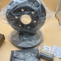 Front Premium Replacement Brake Rotors & Brake Pads Cadillac Escalade 2002-2006