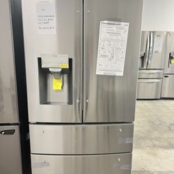 LG 36” 4 Door Double Freezer Refrige Model LMXS28626S 