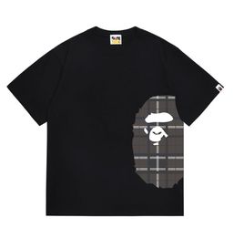 BAPE Ape Head Plaid Graphic T-Shirt