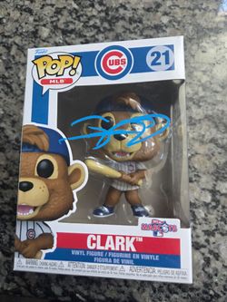 Clark the Cubs Funko Signed by Sammy Sosa
