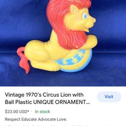 Vintage Circus Lion