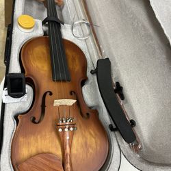 Nice 4/4 Violin with New Bow, Digital Tuner, Shoulder Rest, Extra Strings $160 Firm