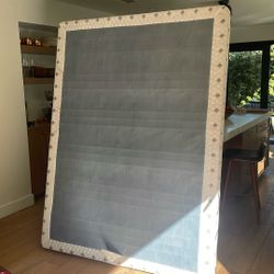 Free Low Profile Queen Bed Box Spring and Frame 