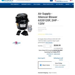 Air Supply Silencer Blower
