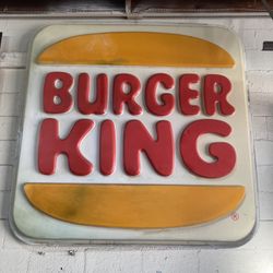 Vintage Burgur King sign