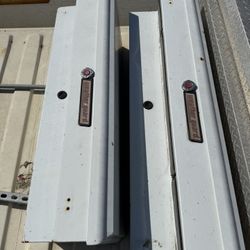 Two Steel Weather Guard Side Mount Tool Boxes 