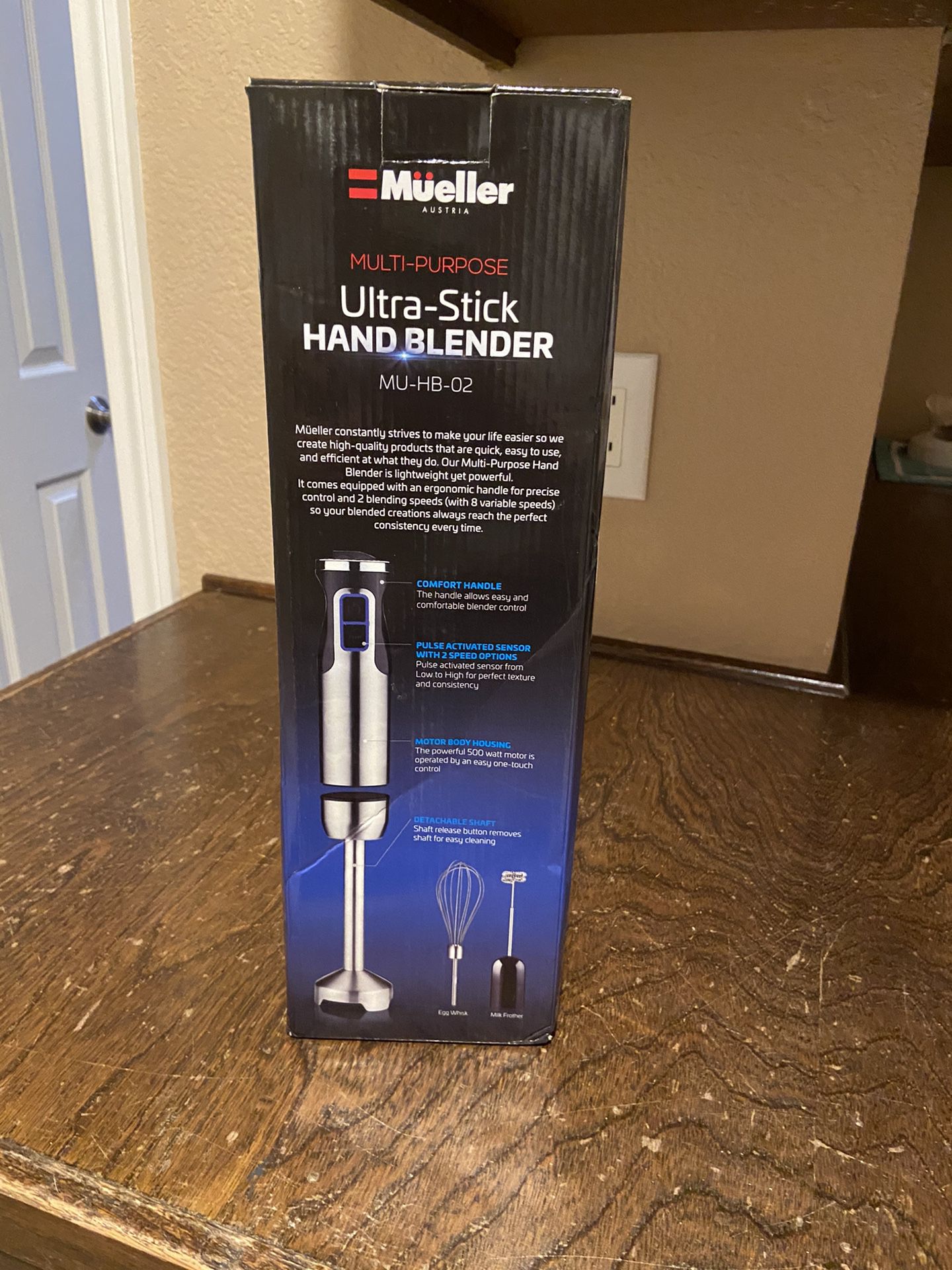 New Mueller Multi Purpose Ultra-Stick 500 Watt 8 Speed Hand