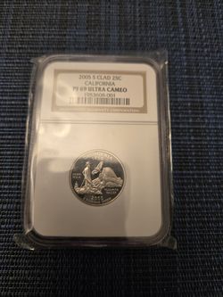 2005 S Clad 25c PF 69 Ultra Cameo CA California State Quarter