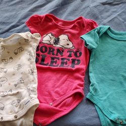 Baby Girl 0 To 2 Months Onesies. Each