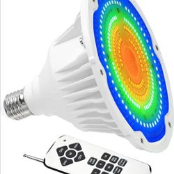 LED Pool Light Bulb with Remote for Inground Swimming Pool
