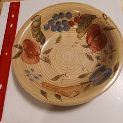 Vintage Hand Painted Fruit. Dish 
