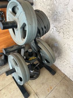 Weights with weight rack