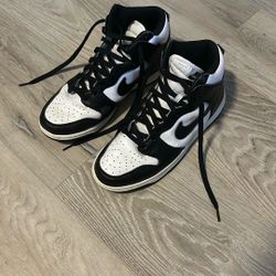  Men’s Nike Dunk High Size 10 Black & White Panda 