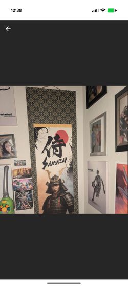 Samurai Japanese Wall Scroll Hanging