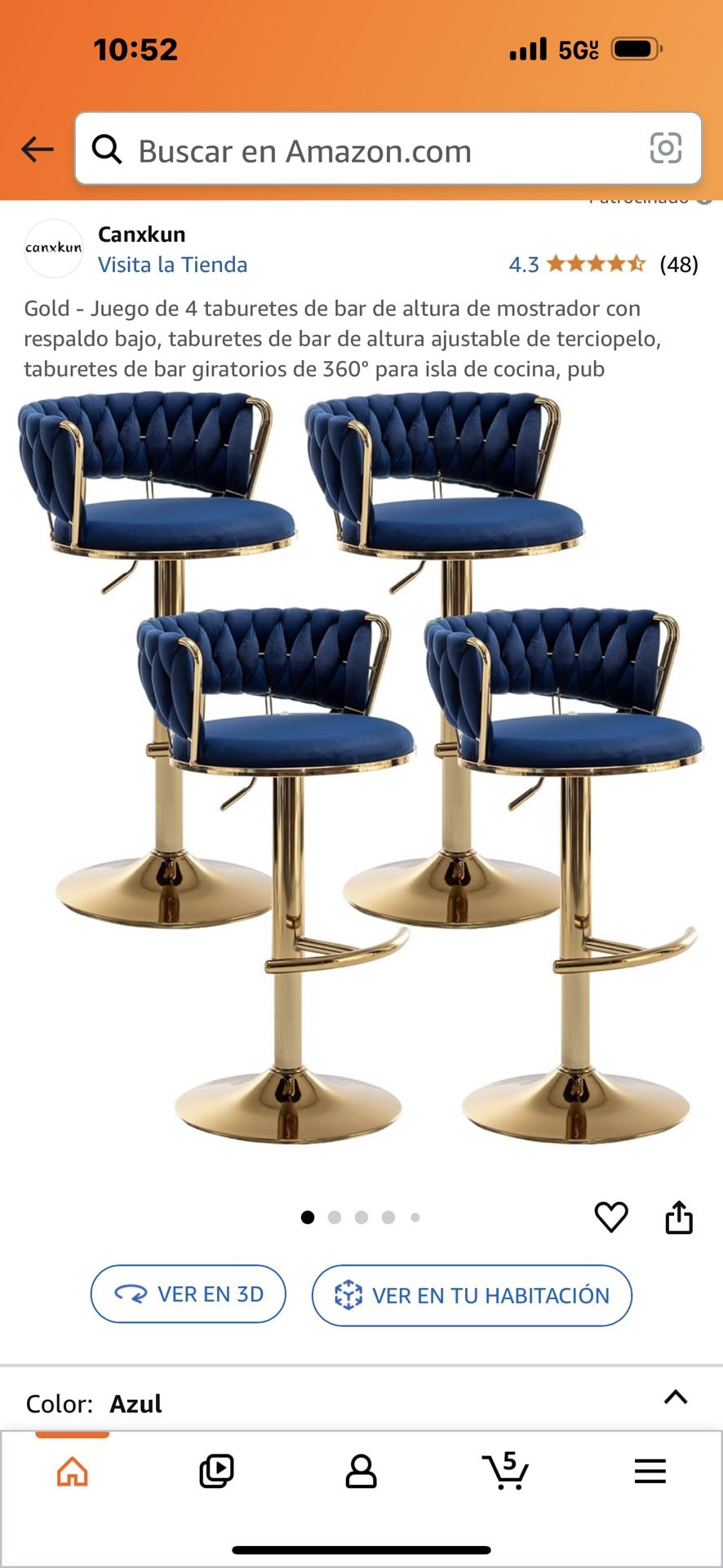 Velvet Stool Set