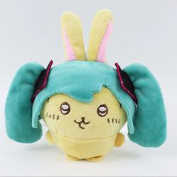 Brand New Chiikawa Usagi Hatsune Miku Plush Keychain 