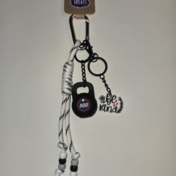 Handmade Gym Bag Purse Charm Keychain