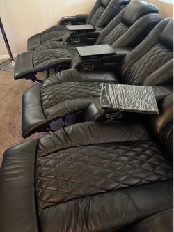 Diamanté Italian Leather Zero Gravity Theater seating