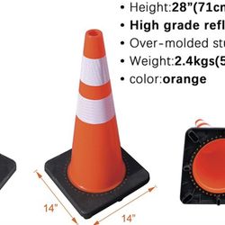 NEW highway street traffic cones 28 reflective Cone